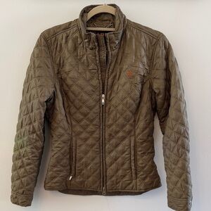 Ariat Quilted Dark Olive Puffer Jacket